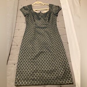 Anthropologie Paper Crown Geometric Patterned Dress